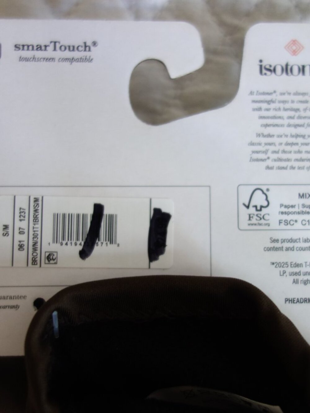 NWT $50 Two Pairs (Black/Brown) of Isotoner Gloves – S/M and One Size - Picture 5 of 9